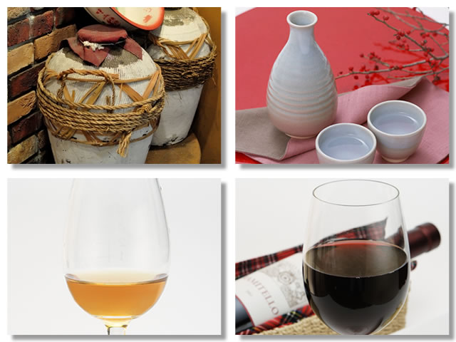 温める酒は紹興酒、日本酒、ブランデー、赤ワインなど